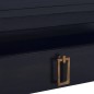 vidaXL Tavolino Salotto Nero Chiaro 68x68x30 cm in Massello di Mogano vidaXL Tavolino Salotto Nero Chiaro 68x68x30 cm in Massello di Mogano