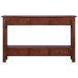 vidaXL Tavolo Consolle Marrone Classico 120x30x75cm Massello di Mogano