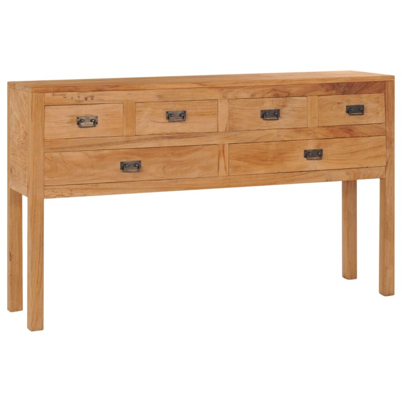 vidaXL Credenza 125x30x75 cm in Legno Massello di Teak vidaXL Credenza 125x30x75 cm in Legno Massello di Teak