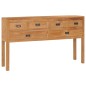 vidaXL Credenza 125x30x75 cm in Legno Massello di Teak vidaXL Credenza 125x30x75 cm in Legno Massello di Teak