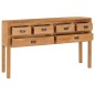 vidaXL Credenza 125x30x75 cm in Legno Massello di Teak vidaXL Credenza 125x30x75 cm in Legno Massello di Teak