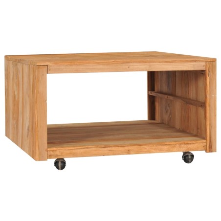 vidaXL Tavolino da Caffè 80x80x40 cm in Legno Massello di Teak