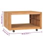 vidaXL Tavolino da Caffè 80x80x40 cm in Legno Massello di Teak vidaXL Tavolino da Caffè 80x80x40 cm in Legno Massello di Teak