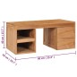 vidaXL Tavolino da Caffè 90x50x40 cm in Legno Massello di Teak vidaXL Tavolino da Caffè 90x50x40 cm in Legno Massello di Teak
