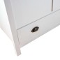 vidaXL Armadio a 2 Ante Hill Bianco 89x50x170cm in Legno di Pino