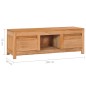 vidaXL Mobile Porta TV 100x30x35 cm in Legno Massello di Teak vidaXL Mobile Porta TV 100x30x35 cm in Legno Massello di Teak