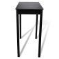 vidaXL Tavolo da Bar in MDF Nero 115x55x107 cm vidaXL Tavolo da Bar in MDF Nero 115x55x107 cm