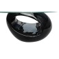 vidaXL Tavolino da Caffè con Ripiano Ovale in Vetro Nero Lucido vidaXL Tavolino da Caffè con Ripiano Ovale in Vetro Nero Lucido