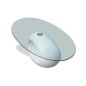 vidaXL Tavolino da Salotto con Ripiano Ovale in Vetro Bianco Lucido vidaXL Tavolino da Salotto con Ripiano Ovale in Vetro Bianco Lucido