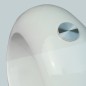 vidaXL Tavolino da Salotto con Ripiano Ovale in Vetro Bianco Lucido vidaXL Tavolino da Salotto con Ripiano Ovale in Vetro Bianco Lucido