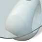 vidaXL Tavolino da Salotto con Ripiano Ovale in Vetro Bianco Lucido vidaXL Tavolino da Salotto con Ripiano Ovale in Vetro Bianco Lucido