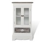 vidaXL Mobiletto con 2 Porte e 1 Cassetto in Legno Bianco vidaXL Mobiletto con 2 Porte e 1 Cassetto in Legno Bianco