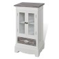 vidaXL Mobiletto con 2 Porte e 1 Cassetto in Legno Bianco vidaXL Mobiletto con 2 Porte e 1 Cassetto in Legno Bianco