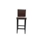 vidaXL Sgabelli da Bar 2 pz Marrone Scuro in Similpelle vidaXL Sgabelli da Bar 2 pz Marrone Scuro in Similpelle