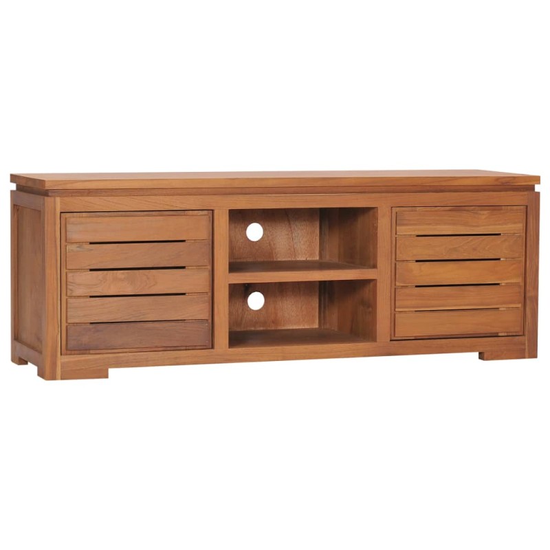 vidaXL Mobile Porta TV 110x30x40 cm in Legno Massello di Teak vidaXL Mobile Porta TV 110x30x40 cm in Legno Massello di Teak