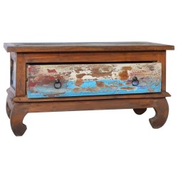 vidaXL Tavolino da Caffè 80x50x40 cm in Legno Massello di Teak