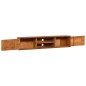 vidaXL Mobile TV a Parete 135x30x30 cm in Legno Massello di Teak vidaXL Mobile TV a Parete 135x30x30 cm in Legno Massello di Teak