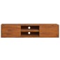 vidaXL Mobile TV a Parete 135x30x30 cm in Legno Massello di Teak vidaXL Mobile TV a Parete 135x30x30 cm in Legno Massello di Teak