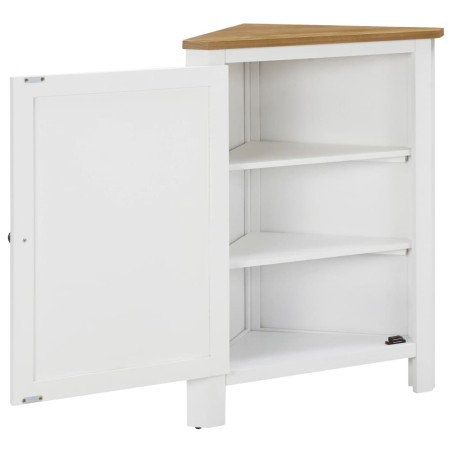 vidaXL Armadietto ad Angolo 59x45x80 cm in Massello di Rovere