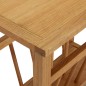 vidaXL Tavolino con Portariviste 45x27x42 cm Massello di Rovere