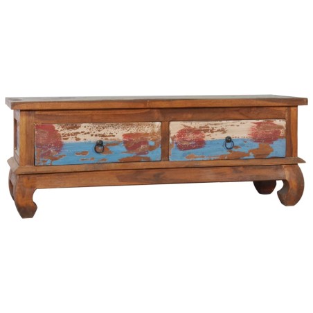 vidaXL Mobile Porta TV 110x35x40 cm in Legno di Recupero di Teak