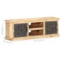 vidaXL Mobile Porta TV Ante in Acciaio 120x30x40 cm Mango Massello vidaXL Mobile Porta TV Ante in Acciaio 120x30x40 cm Mango Massello