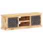 vidaXL Mobile Porta TV Ante in Acciaio 120x30x40 cm Mango Massello vidaXL Mobile Porta TV Ante in Acciaio 120x30x40 cm Mango Massello
