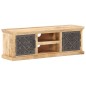 vidaXL Mobile Porta TV Ante in Acciaio 120x30x40 cm Mango Massello vidaXL Mobile Porta TV Ante in Acciaio 120x30x40 cm Mango Massello