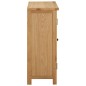 vidaXL Cantinetta per 11 Bottiglie 80x32x80 cm in Legno Massello di Rovere vidaXL Cantinetta per 11 Bottiglie 80x32x80 cm in Legno Massello di Rovere