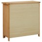 vidaXL Cantinetta per 11 Bottiglie 80x32x80 cm in Legno Massello di Rovere vidaXL Cantinetta per 11 Bottiglie 80x32x80 cm in Legno Massello di Rovere