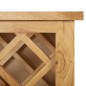 vidaXL Cantinetta per 11 Bottiglie 80x32x80 cm in Legno Massello di Rovere vidaXL Cantinetta per 11 Bottiglie 80x32x80 cm in Legno Massello di Rovere