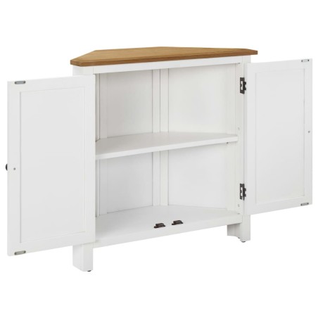 vidaXL Armadietto ad Angolo 80x33,5x78 cm in Massello di Rovere