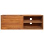vidaXL Mobile TV a Parete 90x30x30 cm in Legno Massello di Teak vidaXL Mobile TV a Parete 90x30x30 cm in Legno Massello di Teak