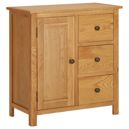 vidaXL Credenza 70x35x75 cm Legno Massello di Rovere