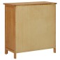 vidaXL Credenza 70x35x75 cm Legno Massello di Rovere vidaXL Credenza 70x35x75 cm Legno Massello di Rovere