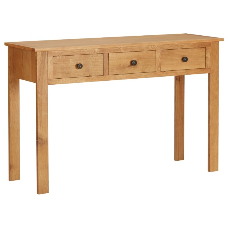 vidaXL Tavolino da Trucco 118x40x77 cm Massello di Rovere vidaXL Tavolino da Trucco 118x40x77 cm Massello di Rovere