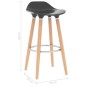 vidaXL Sgabelli da Bar 2 pz Antracite vidaXL Sgabelli da Bar 2 pz Antracite