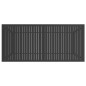 Tavolo da Giardino Antracite 190x80x72 cm in Acciaio Tavolo da Giardino Antracite 190x80x72 cm in Acciaio