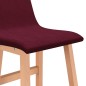 vidaXL Sgabelli da Bar 2 pz Rosso Vino in Tessuto