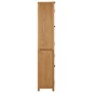 289180 vidaXL Libreria con 4 Ante 80x35x180 cm Rovere Massello e Vetro 289180 vidaXL Libreria con 4 Ante 80x35x180 cm Rovere Massello e Vetro