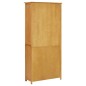 289180 vidaXL Libreria con 4 Ante 80x35x180 cm Rovere Massello e Vetro 289180 vidaXL Libreria con 4 Ante 80x35x180 cm Rovere Massello e Vetro