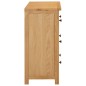 vidaXL Cassettiera 80x35x75 cm in Legno Massello di Rovere vidaXL Cassettiera 80x35x75 cm in Legno Massello di Rovere