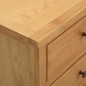 vidaXL Cassettiera 80x35x75 cm in Legno Massello di Rovere vidaXL Cassettiera 80x35x75 cm in Legno Massello di Rovere