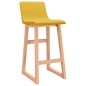 vidaXL Sgabelli da Bar 2 pz Giallo Senape in Tessuto vidaXL Sgabelli da Bar 2 pz Giallo Senape in Tessuto