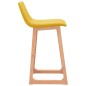 vidaXL Sgabelli da Bar 2 pz Giallo Senape in Tessuto vidaXL Sgabelli da Bar 2 pz Giallo Senape in Tessuto