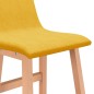 vidaXL Sgabelli da Bar 2 pz Giallo Senape in Tessuto vidaXL Sgabelli da Bar 2 pz Giallo Senape in Tessuto