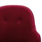 vidaXL Sedia a Dondolo Rosso Vino in Velluto vidaXL Sedia a Dondolo Rosso Vino in Velluto