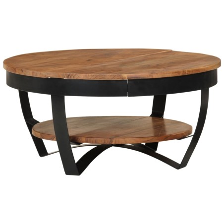 vidaXL Tavolino da Caffè 65x65x32 cm in Legno Massello di Acacia