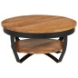 vidaXL Tavolino da Caffè 65x65x32 cm in Legno Massello di Acacia
