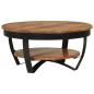 vidaXL Tavolino da Caffè 65x65x32 cm in Legno Massello di Acacia